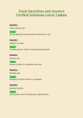 Essentials of Pediatric Nursing Exam Questions and Answers Verified Solutions Latest Update