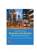 TEST BANK FOR Business and Society&colon; Stakeholders&comma; Ethics&comma; Public Policy 17th edition by Anne T&period; Lawrence&comma; James Weber ISBN&colon;978-1265079246 COMPLETE GUIDE ALL CHAPTERS COVERED 100&percnt; VERIFIED A&plus; GRADE ASSURED&excl;&excl;&excl;&excl;NEW LATEST UPDATE&excl;&excl;&excl;&excl;&excl;