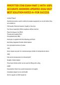 PIPEFITTER STAR EXAM PART 2 WITH 100&percnt; ACCURATE ANSWERS UPDATED 2026&sol;2027 BEST SOLUTION RATED A&plus; FOR SUCCESS