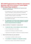 WGU C233 Employment Law Objective Assessment 2026 &vert; Practice Questions & Answers &vert; Exam Prep