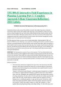 TFE 800&period;41 Interactive Field Experiences in Planning Learning Part 1 &vert; Complete Answered 5-Hour Classroom Reflection &vert; 2026 Update