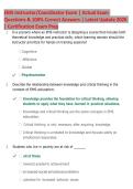 EMS Instructor&sol;Coordinator Exam 2026 &vert; Practice Questions & Answers &vert; Complete Exam Prep