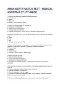 AMCA Certification Exam 2026&ndash;2027 &vert; Medical Assisting Study Guide &vert; Practice Questions & Answers &vert; AMCA CMA Exam Prep