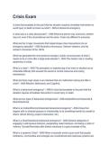 Crisis Exam 2026&ndash;2027 &vert; Crisis Management Practice Questions & Answers &vert; Comprehensive Crisis Exam Study Guide & Test Prep