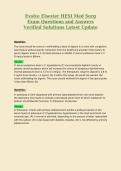 Evolve Elsevier HESI Med Surg Exam Questions and Answers Verified Solutions Latest Update&period;