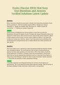Evolve Elsevier HESI Med Surg Test Questions and Answers Verified Solutions Latest Update 2