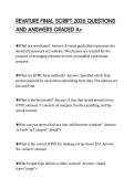 REVATURE FINAL SCRIPT 2026 QUESTIONS&NewLine;AND ANSWERS GRADED A&plus;