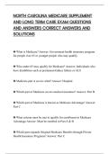 NORTH CAROLINA MEDICARE SUPPLEMENT AND LONG TERM CARE EXAM QUESTIONS AND ANSWERS CORRECT ANSWERS AND SOLUTIONS&period;pdf&NewLine;&NewLine;