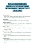 REVATURE INTERVIEW&NewLine;CERTIFICATION SCRIPT 2026&NewLine;QUESTIONS WITH SOLUTIONS&NewLine;GRADED A&plus;&NewLine;