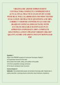 VIRGINIA HIC &lpar;HOME IMPROVEMENT CONTRACTOR&rpar; COMPLETE COMPREHENSIVE ACTUAL FINAL PRACTICE EXAM STUDY GUIDE WITH REAL WELL ELABORATED AND MOST TESTED EVALUATION 100 PRACTICE QUESTIONS AND 100&percnt; CORRECT VERIFIED ANSWERS FULLY SOLVED &lpar;BASED ON OFFICIAL IDOI OUT