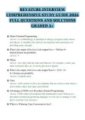 REVATURE INTERVIEW&NewLine;COMPREHENSIVE STUDY GUIDE 2026&NewLine;FULL QUESTIONS AND SOLUTIONS&NewLine;GRADED A&plus;&NewLine;