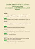 Evolve HESI Fundamentals Exam Questions and Answers Verified Solutions Latest Update Bundle Package Deal 