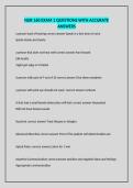 NUR 160 EXAM 1 QUESTIONS WITH ACCURATE ANSWERS