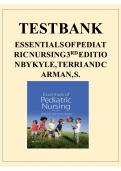  Essentials of Pediatric Nursing&comma; 3rd Edition &mdash; Test Bank