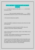 PSYCH 160 EXAM 1 QUESTIONS WITH ACCURATE ANSWERS
