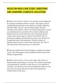 NCLEX RN NGN CASE STUDY QUESTIONS AND ANSWERS CORR