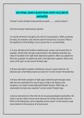 160 FINAL EXAM QUESTIONS WITH ACCURATE ANSWERS