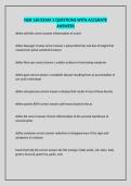 NUR 160 EXAM 3 QUESTIONS WITH ACCURATE ANSWERS