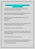 FUNDAMENTALS 160 LL EXAM 1 QUESTIONS WITH ACCURATE ANSWERS