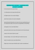 HONDROS NUR 160 EXAM 1 QUESTIONS WITH ACCURATE ANSWERS
