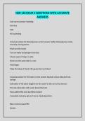 NUR 160 EXAM 2 QUESTIONS WITH ACCURATE ANSWERS