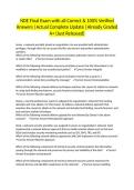 NDE Final Exam with all Correct & 100&percnt; Verified Answers &vert;Actual Complete Update &vert;Already Graded A&plus; &lpar;Just Released&rpar;