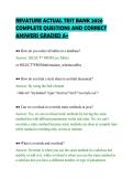 REVATURE ACTUAL TEST BANK 2026&NewLine;COMPLETE QUESTIONS AND CORRECT&NewLine;ANSWERS GRADED A&plus;