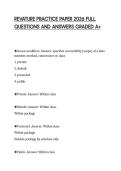 REVATURE PRACTICE PAPER 2026 FULL&NewLine;QUESTIONS AND ANSWERS GRADED A&plus;