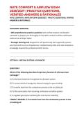 NATE COMFORT & AIRFLOW EXAM 2026&sol;2027 &vert; PRACTICE QUESTIONS&comma; VERIFIED ANSWERS & RATIONALES