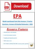 EPA Model Lead-Based Paint Risk Assessor &vert; Practice Questions&comma; Answers & Detailed Rationales &vert; 2026