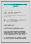 160 EXAM 2 STUDY GUIDE QUESTIONS WITH ACCURATE ANSWERS