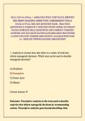 WGU C207 OA FINAL &sol; APPROVED WGU C207 DATA-DRIVEN DECISION MAKING OBJECTIVE ASSESSMENT FINAL EXAM ACTUAL 2026&sol;2027 QUESTION BANK &comma; PRACTICE QUESTIONS & CURRENTLY UPDATED STUDY GUIDE ACCURATE EXAM COMPLETE REAL QUESTIONS AND CORRECT VERIFIED ANSWERS AND DE