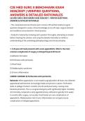 CJE MED SURG II BENCHMARK EXAM 2026&sol;2027 &vert; VERIFIED QUESTIONS&comma; ANSWERS & DETAILED RATIONALES