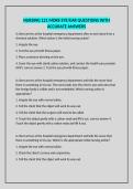 NURSING 121 MORE EYE&sol;EAR QUESTIONS WITH ACCURATE ANSWERS