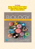 Test Bank for Biology&colon; Science for Life&comma; 6th Edition by Colleen Belk & Virginia Maier &ndash; A Comprehensive Review of 700 Questions and Verified Answers with Detailed Rationales&vert; All Chapters inclusive