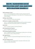 REX-PN &sol; GUARANTEED SUCCES&NewLine;CERTIFICATION SCRIPT 2026 QUESTIONS&NewLine;WITH SOLUTIONS GRADED A&plus;