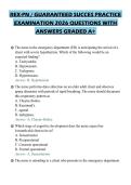 REX-PN &sol; GUARANTEED SUCCES PRACTICE&NewLine;EXAMINATION 2026 QUESTIONS WITH&NewLine;ANSWERS GRADED A&plus;