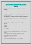 NURS 121 EXAM 1 QUESTIONS WITH ACCURATE ANSWERS