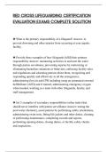 RED CROSS LIFEGUARDING CERTIFICATION EVALUATION EXAMS COMPLETE SOLUTION&period;pdf