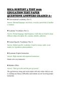 RICA SUBTEST 3 TEST 2026&NewLine;EDUCATION TEST PAPER&NewLine;QUESTIONS ANSWERS GRADED A&plus;&NewLine;