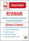 Ryanair Initial Exam &vert; Practice Questions & Answers &vert; Cabin Crew Study Guide 2026