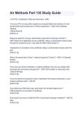 Air Methods Part 135 Study Guide 2026&ndash;2027 &vert; Practice Questions & Answers &vert; Part 135 Exam Prep & Review