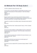 Air Methods Part 135 Study Guide 2 2026&ndash;2027 &vert; Practice Questions & Answers &vert; Part 135 Exam Prep