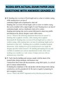 NCIDQ IDPX ACTUAL EXAM PAPER 2026 QUESTIONS WITH ANSWERS GRADED A