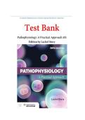 Test Bank For Pathophysiology&colon; A Practical Approach 5th Edition by Lachel Story&vert;&vert;ISBN NO&colon;10&comma;1284288099&vert;&vert;ISBN NO&colon;13&comma;978-1284288094&vert;&vert;All Chapters