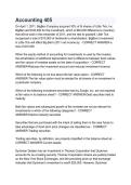 Accounting 405 Exam Study Guide &vert; Practice Questions & Answers