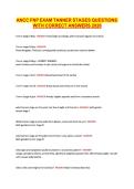 ANCC FNP EXAM TANNER STAGES QUESTIONS WITH CORRECT ANSWERS