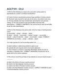ACCT101 Chapter 2 Study Guide &vert; Practice Questions&comma; Answers & Exam Review &vert; 2026&sol;2027