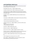 Accounting 2258 Exam Study Guide &vert; Practice Questions&comma; Answers & Exam Review &vert; 2026&sol;2027