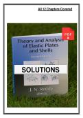 Solutions Manual for Theory and Analysis of Elastic Plates and Shells 2nd Edition&NewLine;